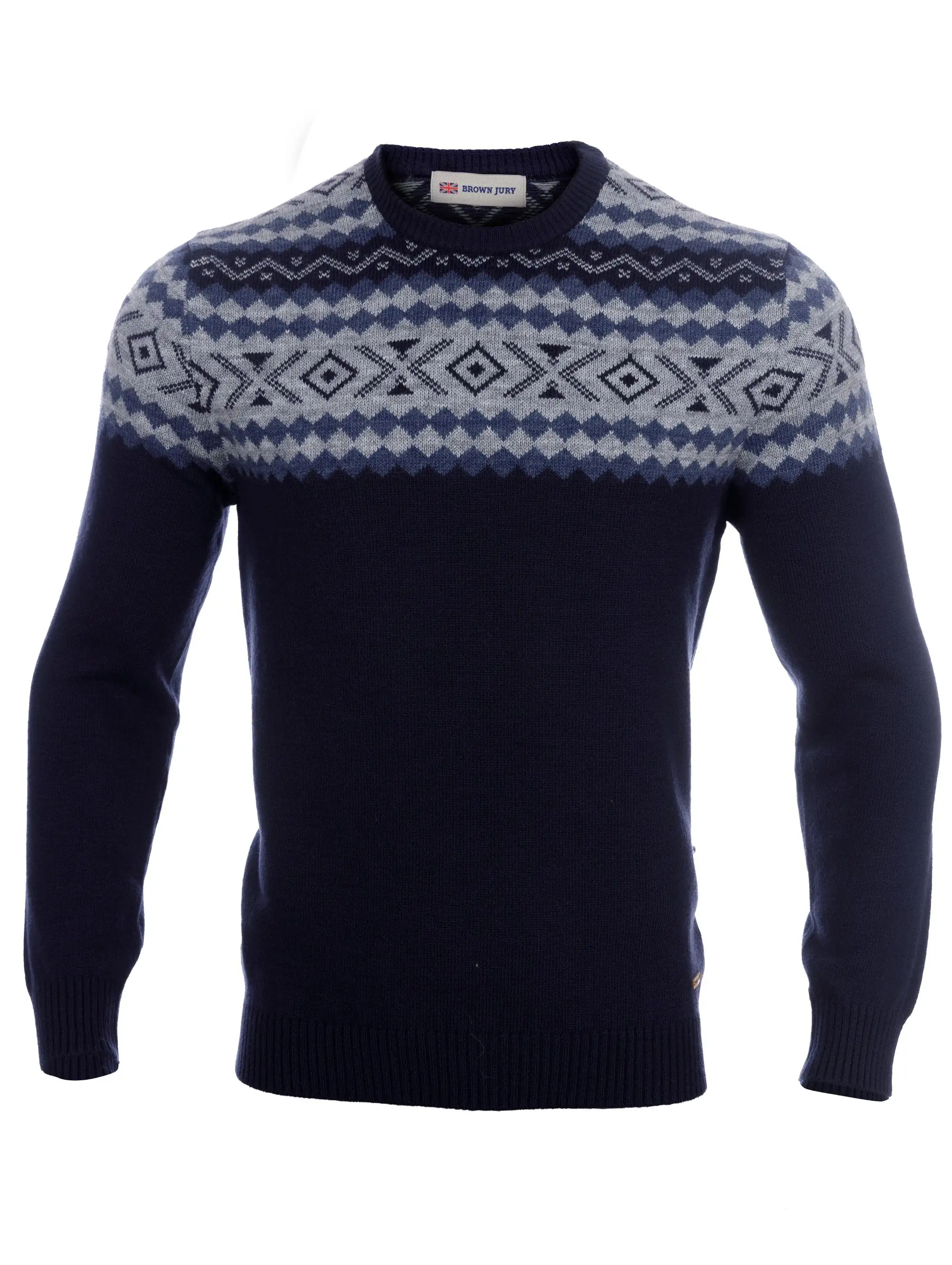 Wool box neck jersey