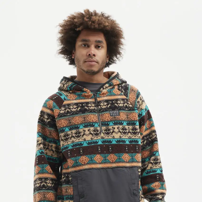 SUDADERA POLAR DALTON Brown Turquoise