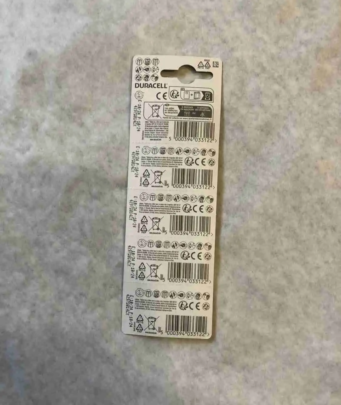 Duracell batteries - button - 1ud - 2032 - 3 volts - Image 2