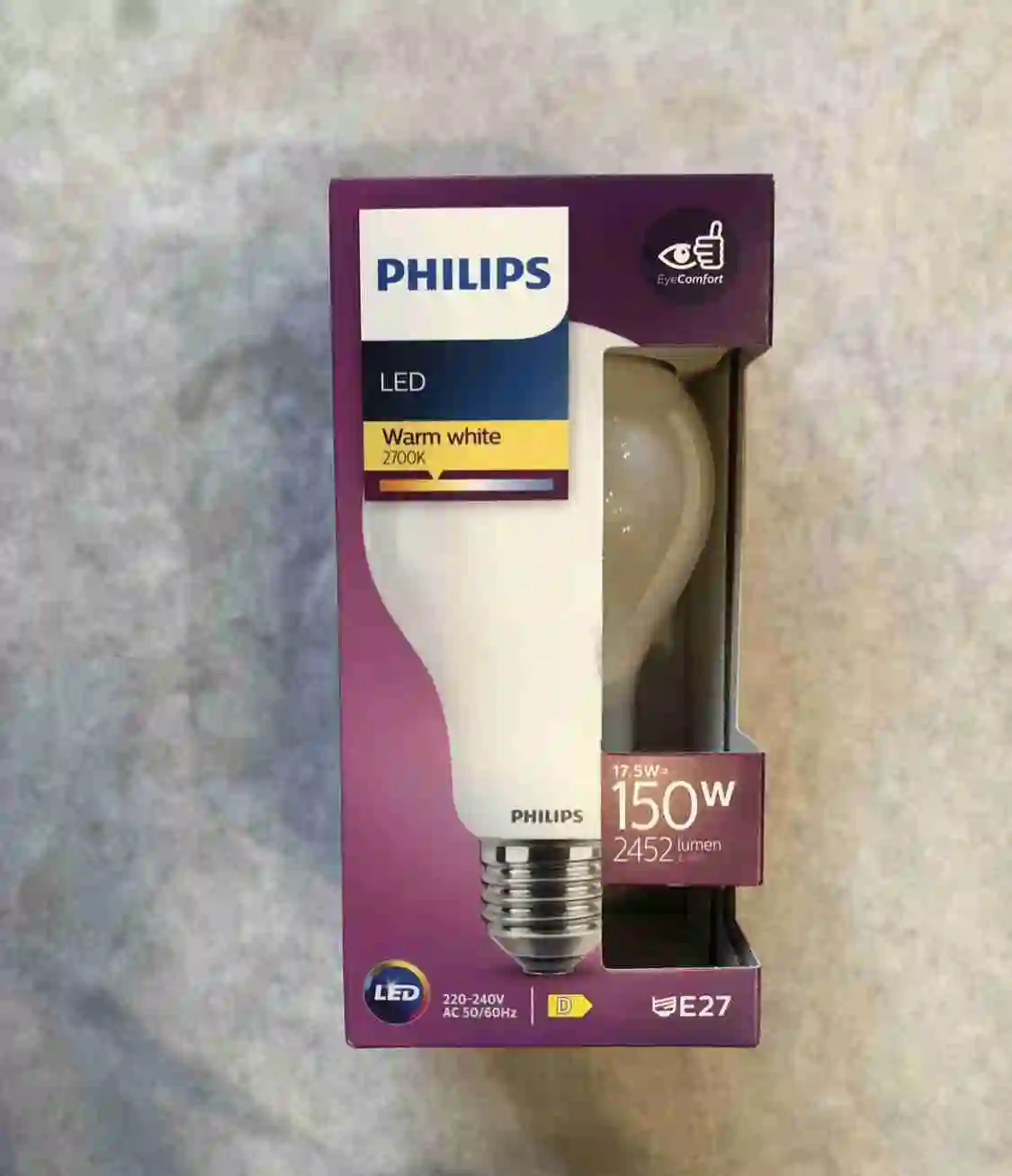 Bombilla LED Philips - Luz Cálida - 17,5 Voltios - 150 watts / vatios