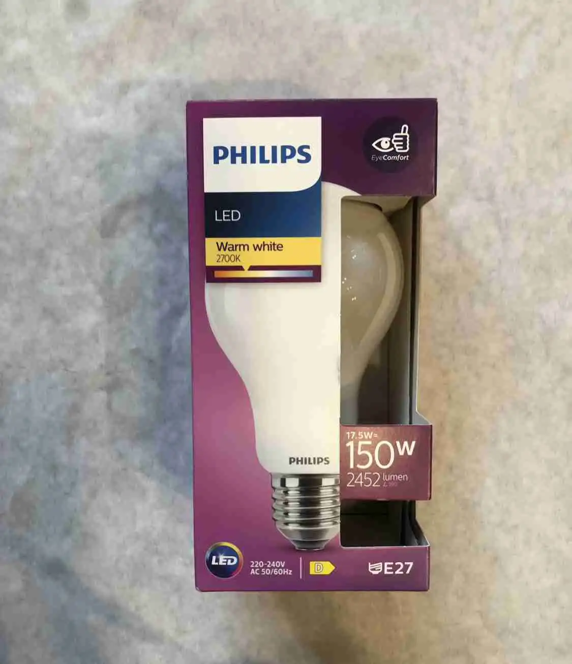 Bombilla LED Philips - Luz Cálida - 17,5 Voltios - 150 watts / vatios