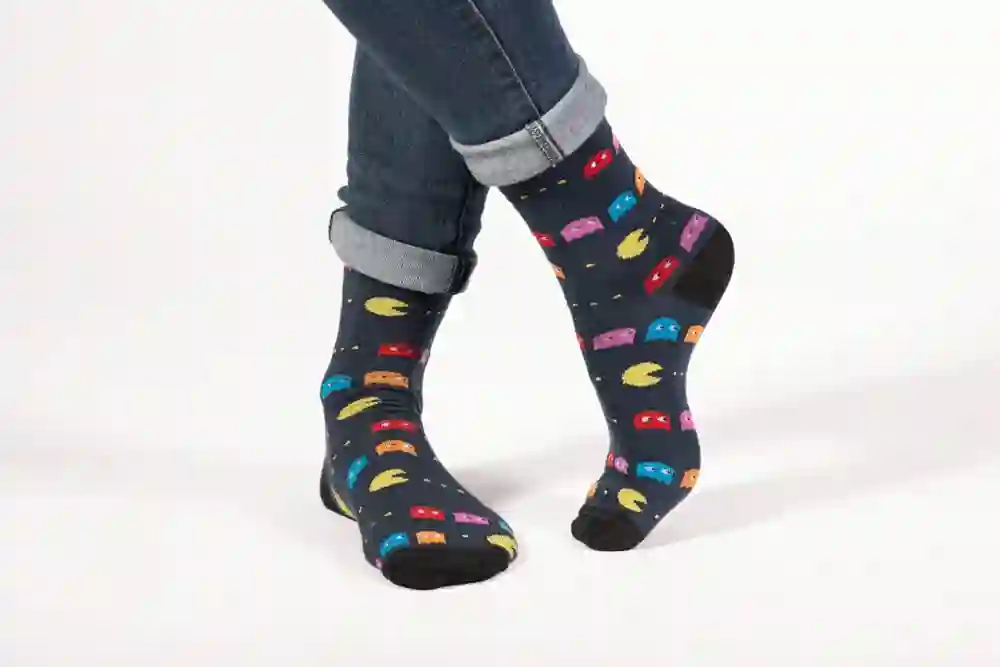 Funny socks eat coconos - Pacman Man