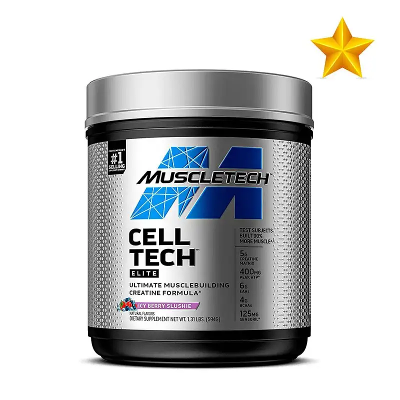 Muscletech Cell Tech Elite 584g, 20 porciones, Ice Berry Slushie
