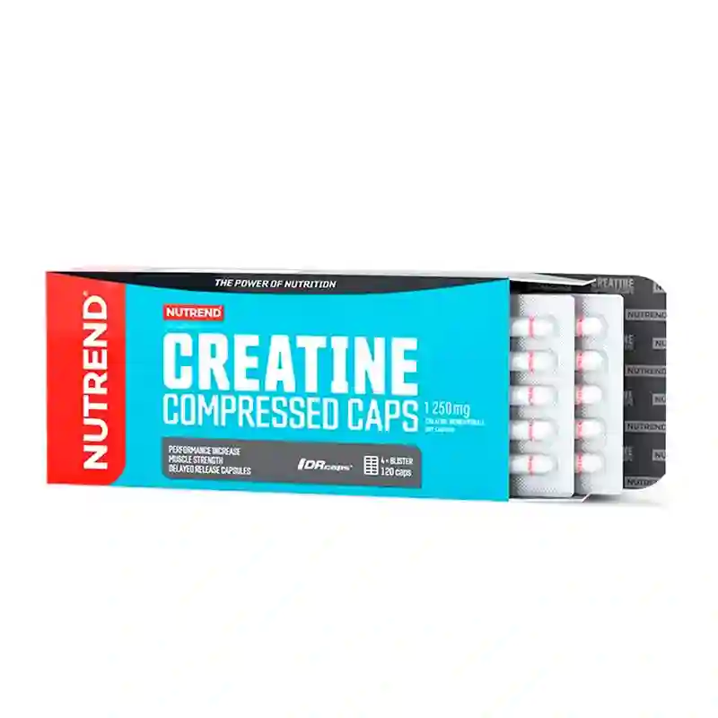 Creatina en cápsulas comprimidas, 120 cápsulas, nutrientes