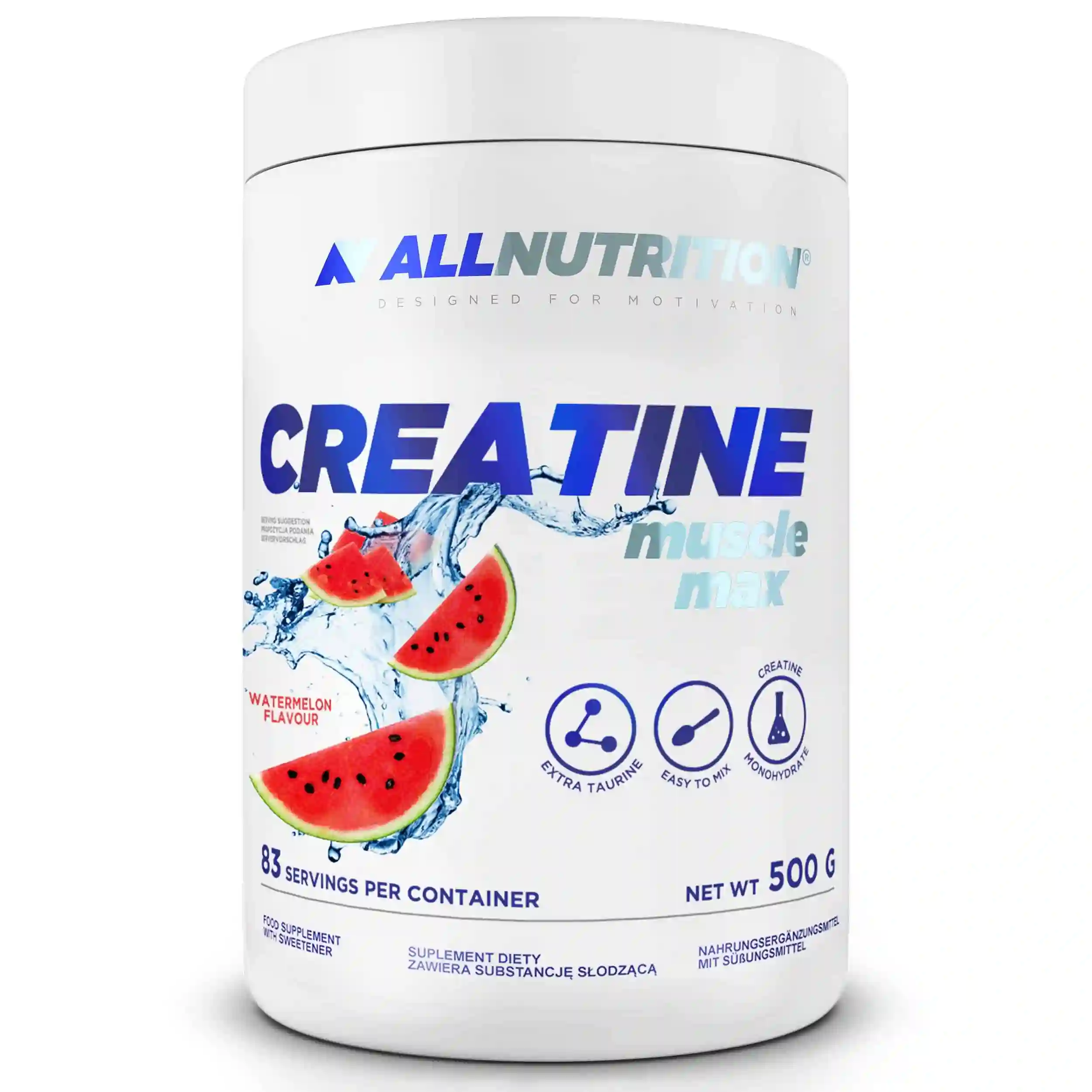 Monohidrato de creatina 500 g con sabor o sin sabor, All nutrición