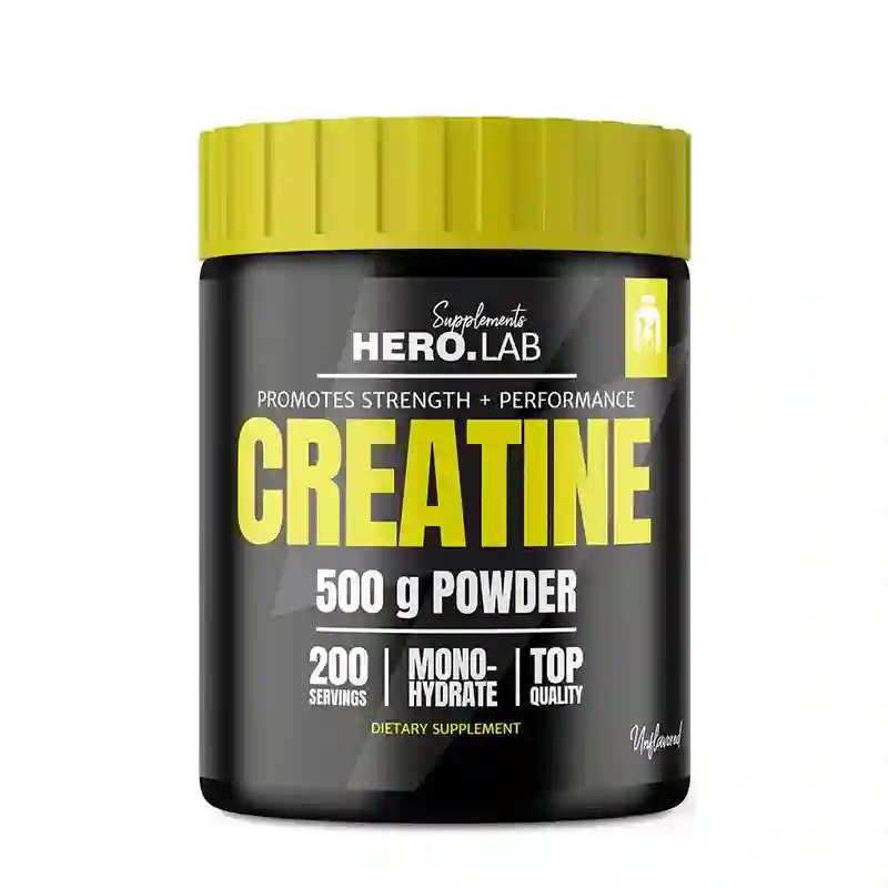 Monohidrato de creatina micronizada 500G, sin sabor, Hiro