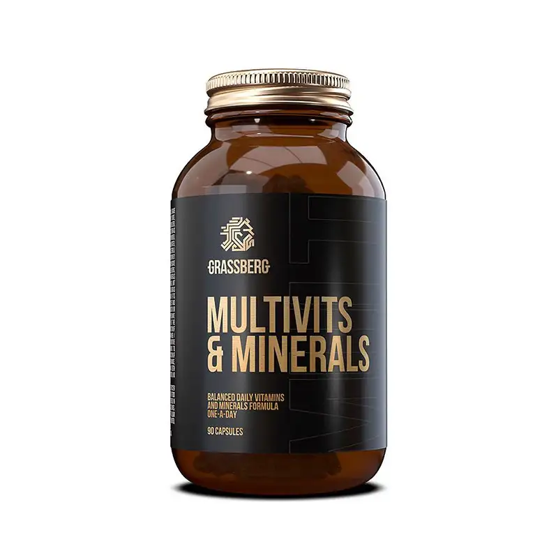 Multivits y minerales, 90 cápsulas, Grassberg