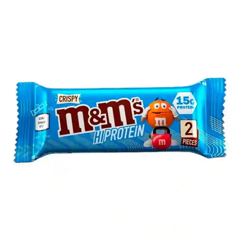 Bar de alta proteína de M&M crujiente