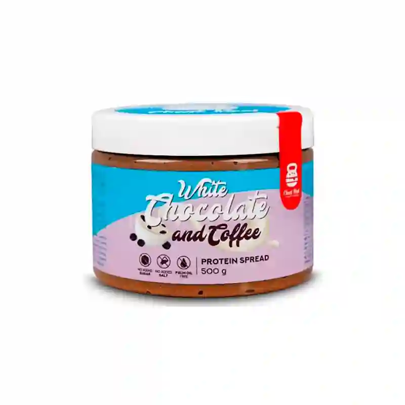 Proteína de chocolate blanco y cafetería se extiende 500 g de harina de trucos