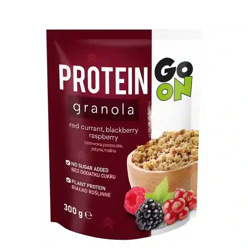 Granola de proteína vegana con bayas liofilizadas, 300 g, vaya a nutrición