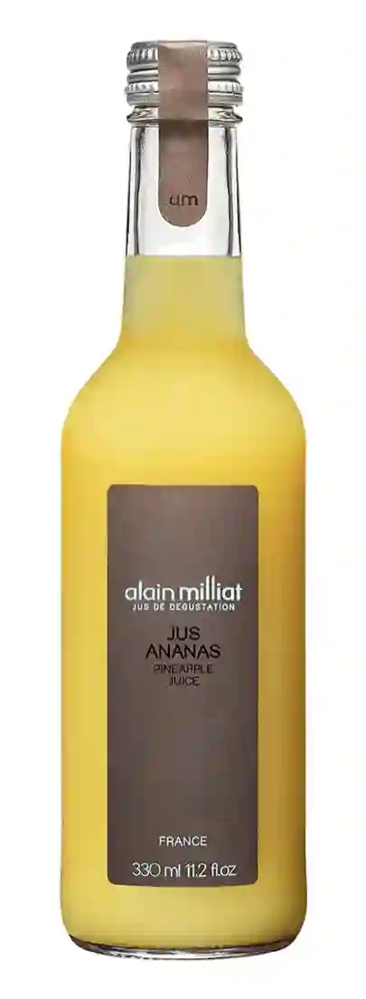 12x Alain Milliat Néctar de Piña - Botella de Vidrio 33 CL