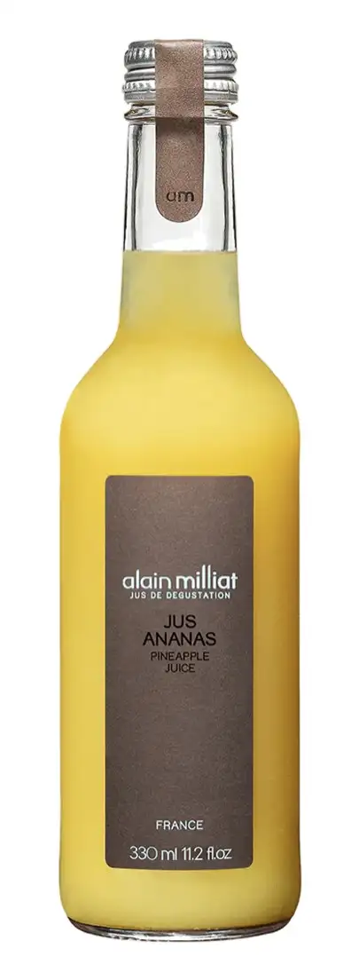 12x Alain Milliat Néctar de Piña - Botella de Vidrio 33 CL