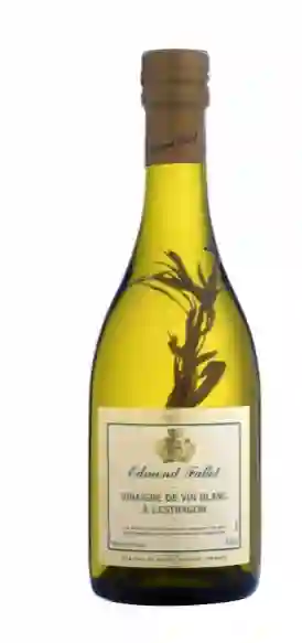 Edmond Fallot Vinagre de Vino Blanco Al Estragón - Botella de Vidrio 500 ml