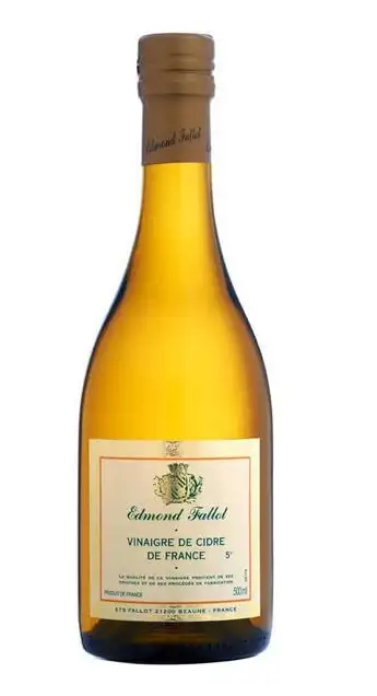 Edmond Fallot Vinagre de Sidra - Botella de Vidrio 500 ml