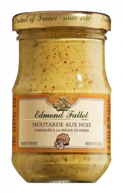 Edmond Fallot Mostaza de Dijon Con Nueces - Tarro 105 GR