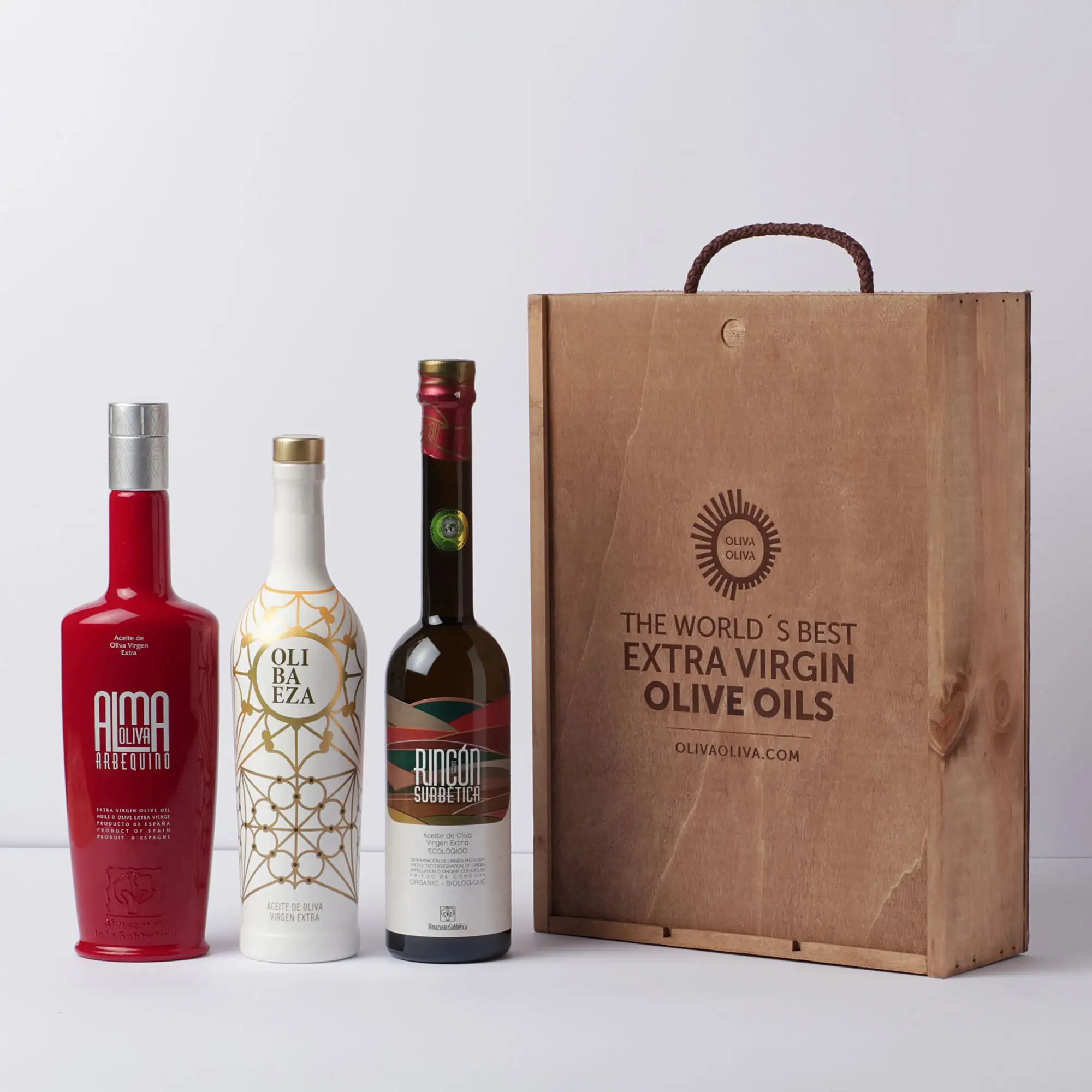 Mejores Aceites del Mundo Top Ten Evooleum 2021 - Caja de Madera 3x500 ml.