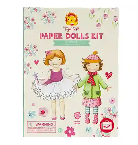 Recortables Vintage - Kit de muñecas de papel