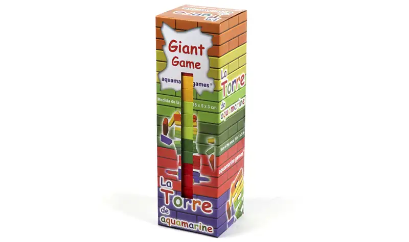 Jenga Madera Colores La Torre Gigante - OFERTA -