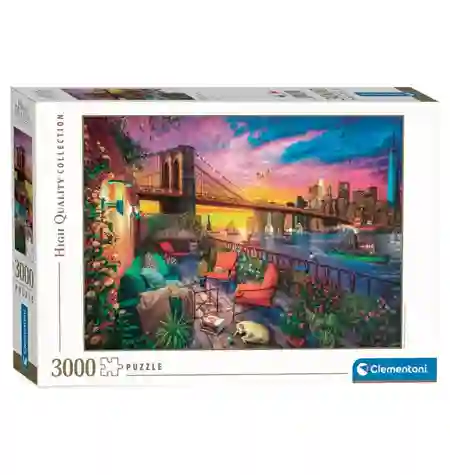 Rompecabezas 3000 Balcón de Balcón Manhattan - Clementoni