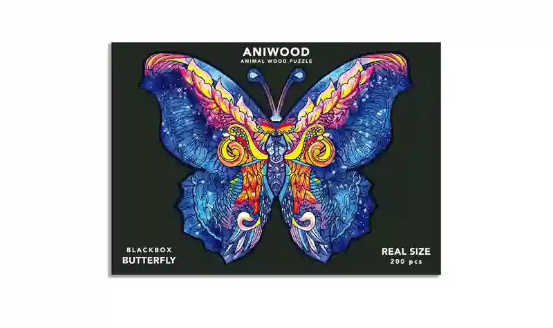 Puzzle 200 Madera Gr - Mariposa - Aniwood