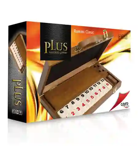 Rummy 4 Jugadores Maletín Madera Plus
