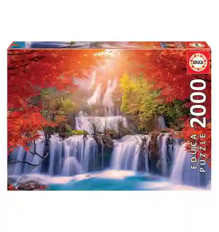 Puzzle 2000 Cascada en Tailandia - Educa