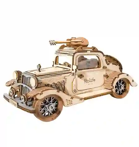 Construcción de Madera Coche Vintage