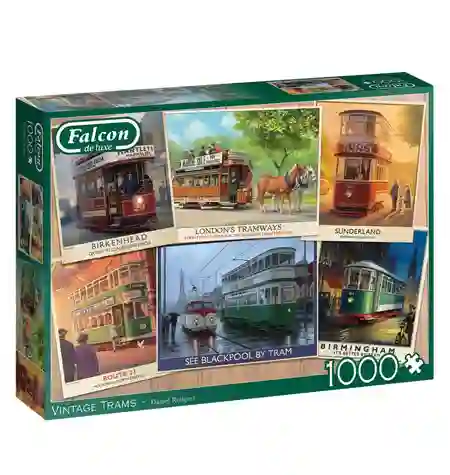 Puzzle 1000 Vintage Trams - Falcon