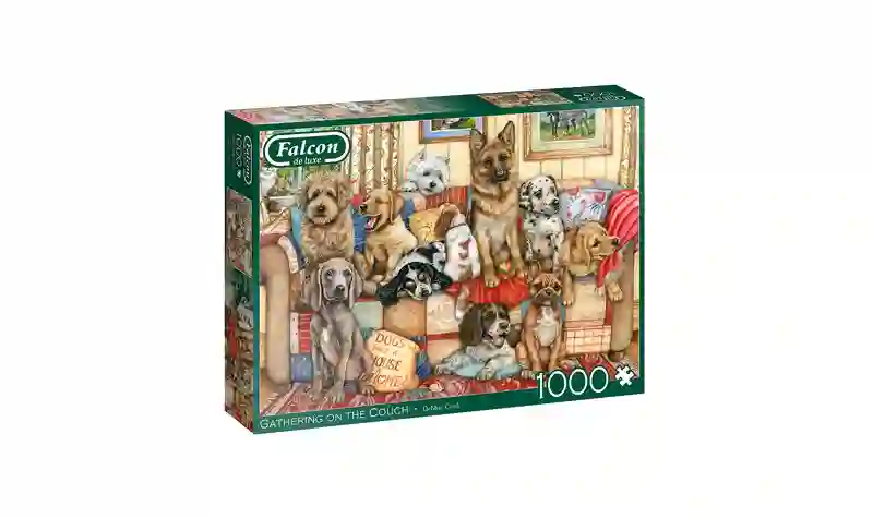 Puzzle 1000 Gattering en el sofá - Falcon