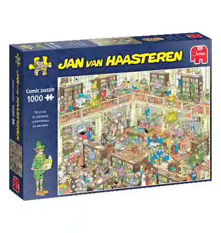 Puzzle 1000 Cómic Jan Van Haasteren - The Library - Jumbo
