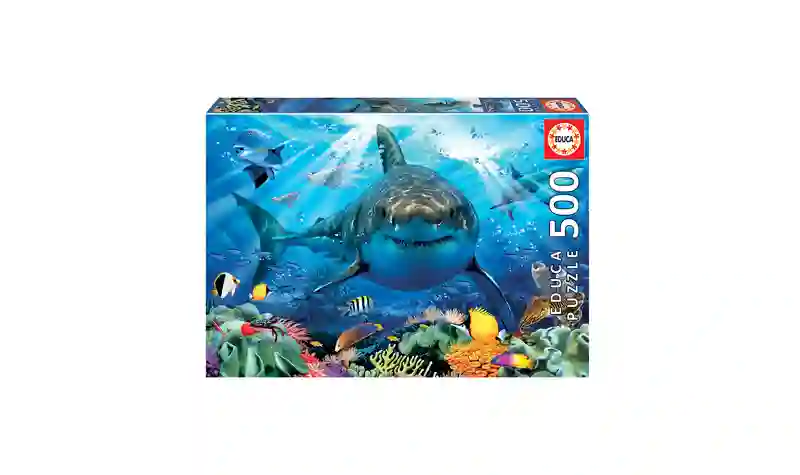 Rompecabezas 500 gran tiburón blanco - educa