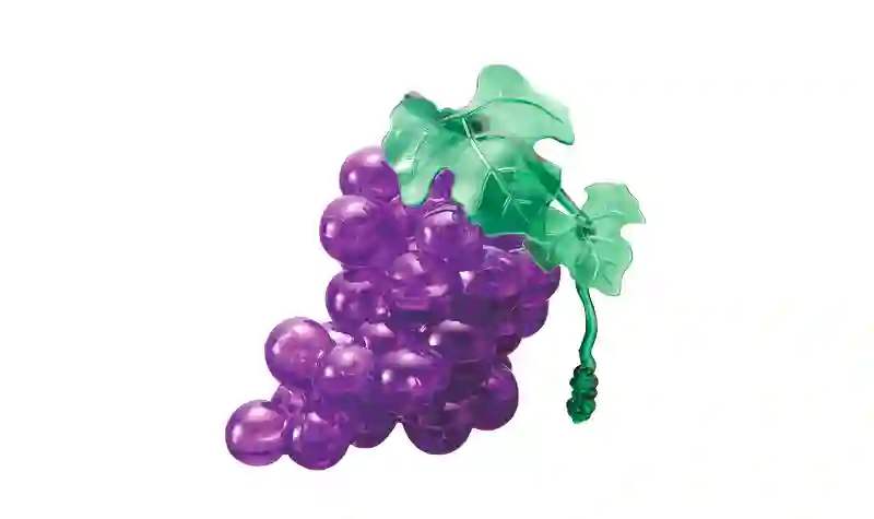 Rompecabeza Puzzle 3d Metacrilato - Uvas Moradas