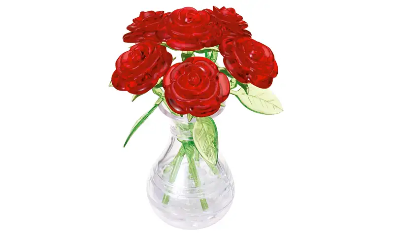 Rompecabezas Puzzle 3D Metacrilato - Jarrón con Rosas