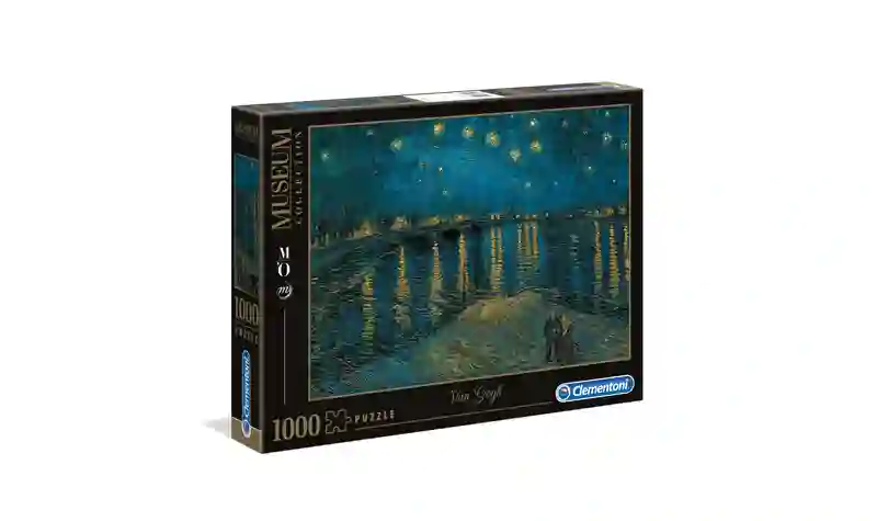 Puzzle 1000 Museo Noche Estrellada Sobre El Rodano, Van Gogh - Clementoni