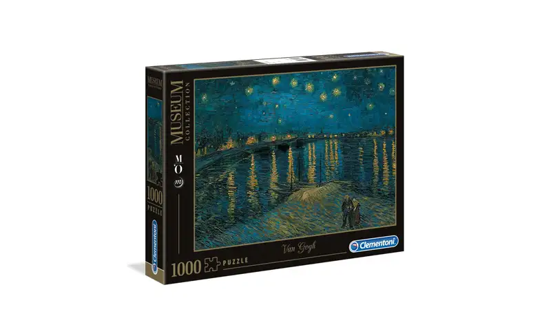 Puzzle 1000 Museo Noche Estrellada Sobre El Rodano, Van Gogh - Clementoni