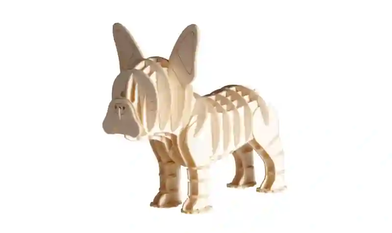 Modelo de papel - Perro Bulldog Francés