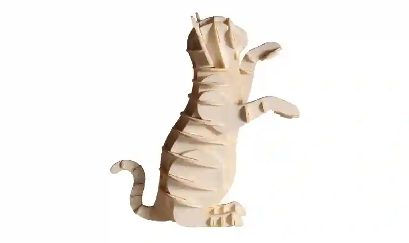 Modelo de papel - Gato Blanco