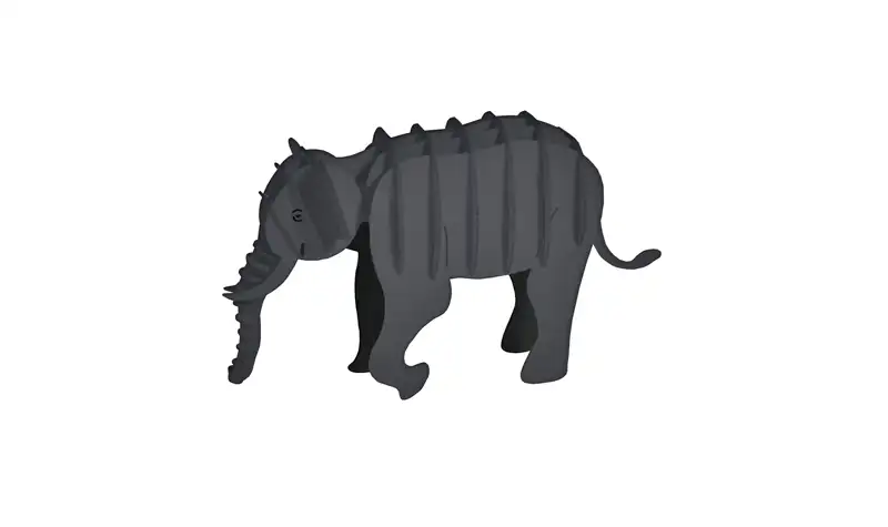 Paper Model - Elefante