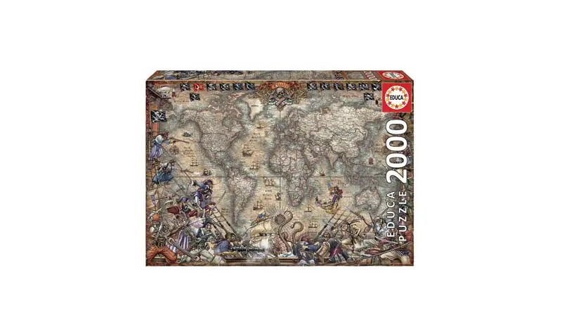 Puzzle 2000 Mapa de Piratas - Educa