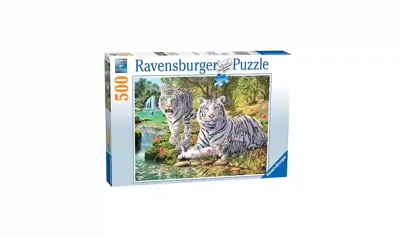Puzzle 500 Tigres Blancos - Ravensburger