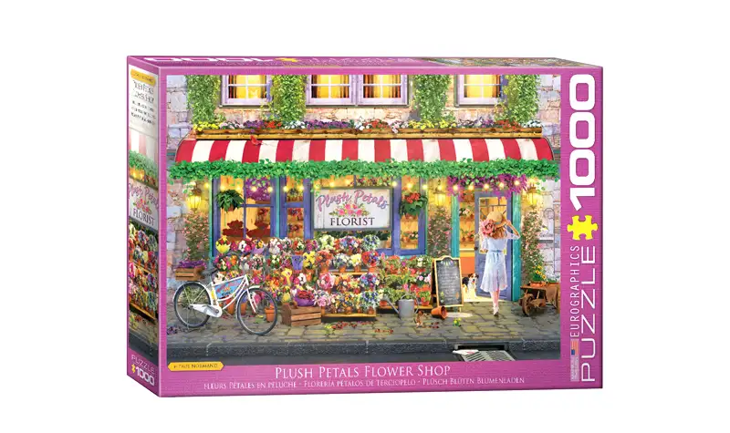 Puzzle 1000 Tienda de Flores - Plush Petals Flowers Shop - Eurographics