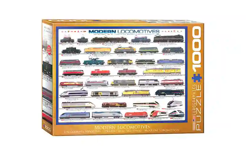 Puzzle 1000 Póster Locomotoras Modernas - Eurographics