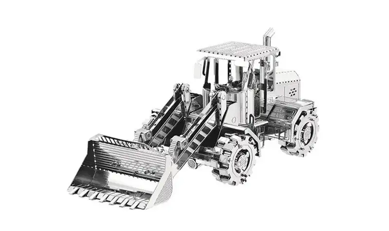 Tractor modelo de metal