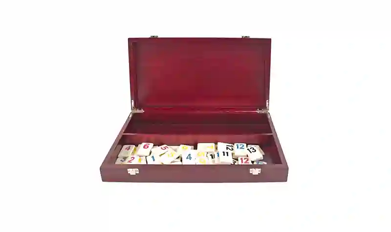 Rummy 6 Jugadores Maletín Madera