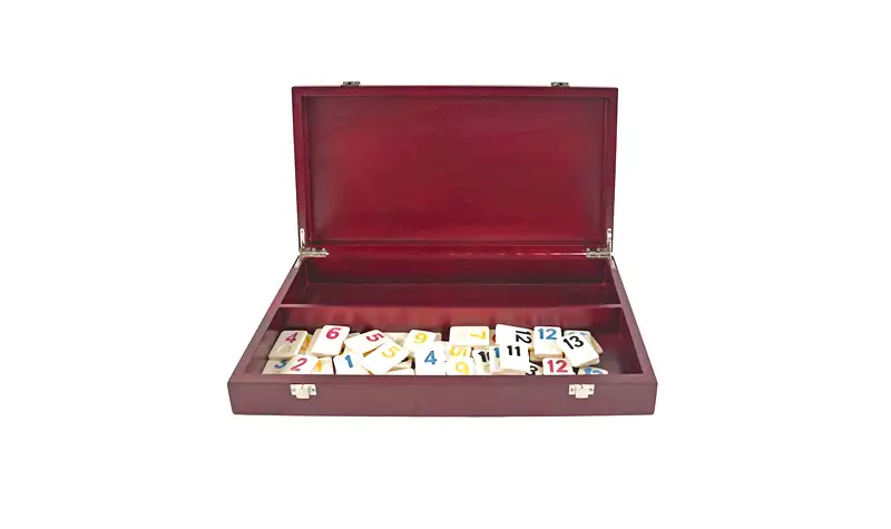 Rummy 6 Jugadores Maletín Madera