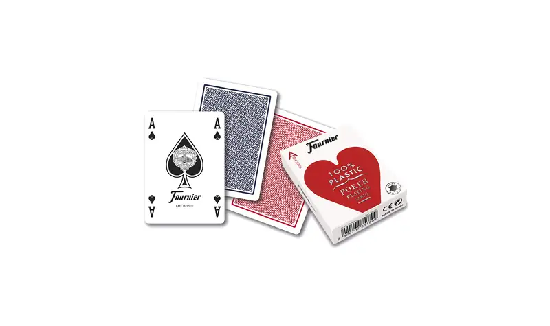 Baraja Poker 100% Plástico - Número Pequeño