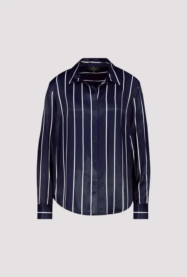 Monari Satén blouse with stripes - Image 6
