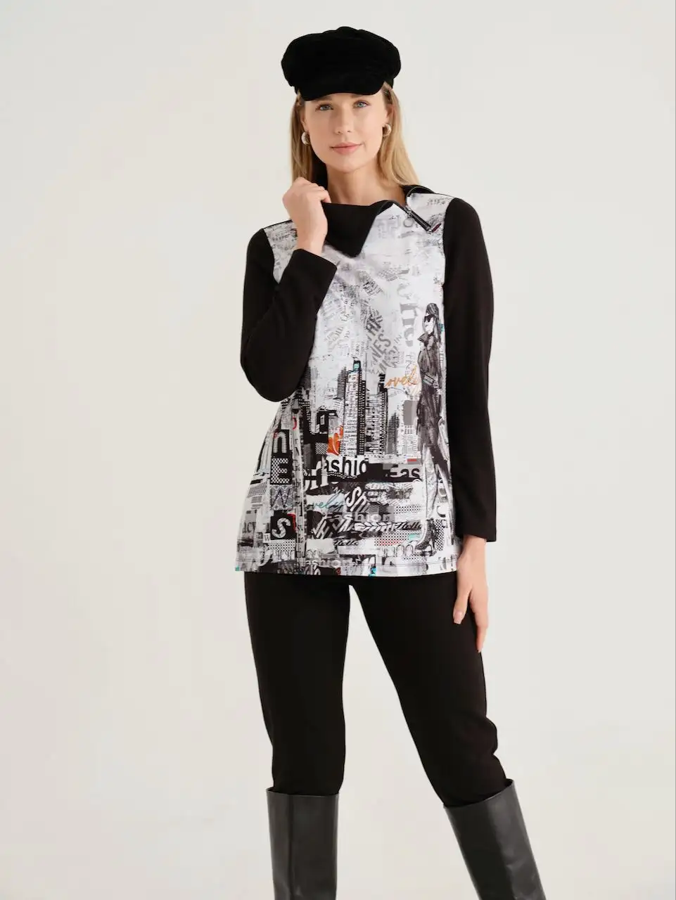 Camiseta DOLCEZZA MONTREAL cuello con cremallera - Imagen 3