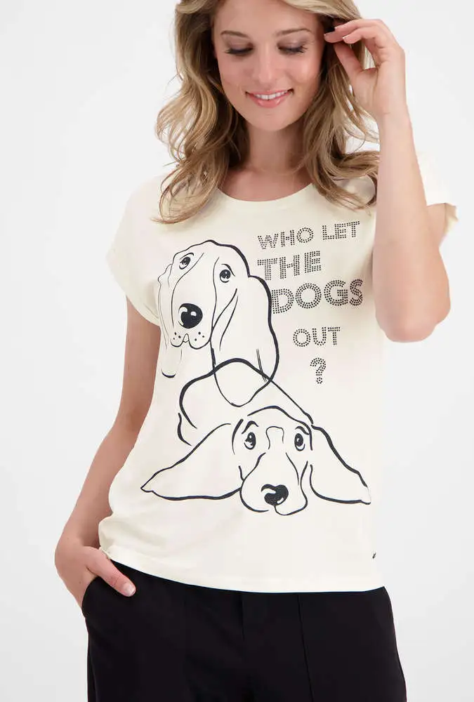 Camiseta MONARI estampado perritos Monari - Imagen 3