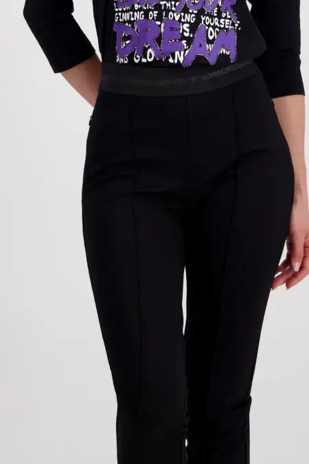 Monari knitted pants with folds - Image 2